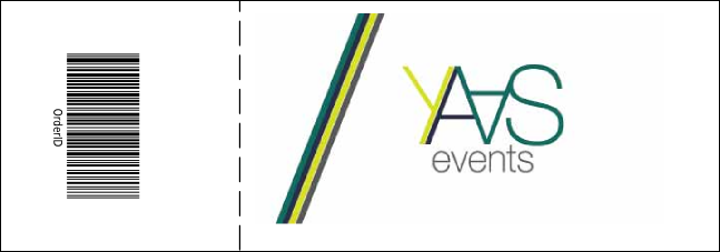 Purple and Black General Admission Ticket Product Back