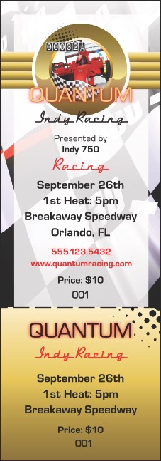 Indy Racing General Admission Ticket Product Front