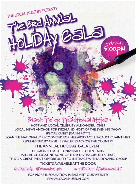 Art Canvas Invitation Product Front