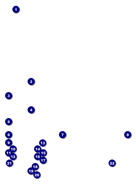 Football Purple Invitation Front Field Markers