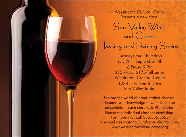 Wine Invitation Product Front