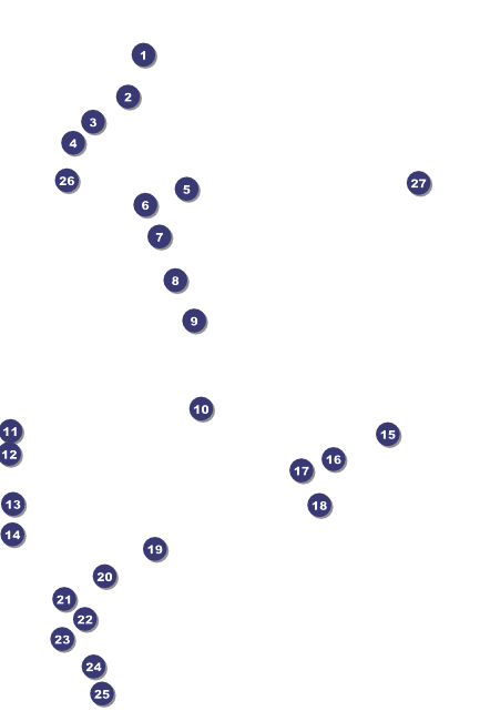 Versus Orange Poster Front Field Markers