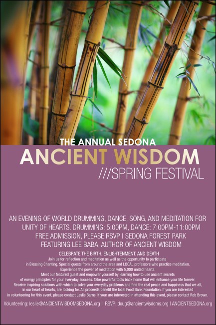 Bamboo Poster Product Front