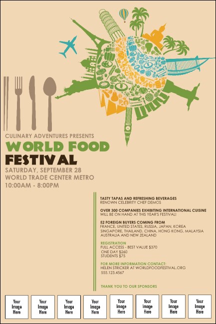 Food Festival Poster Product Front