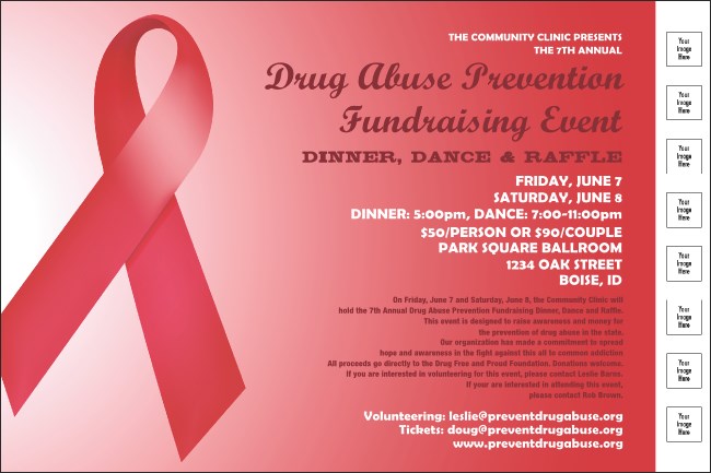 Red Ribbon Poster Product Front