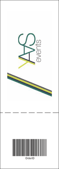 Nightclub Blue Raffle Ticket Product Back