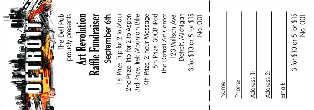 Detroit Raffle Ticket