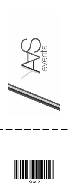 Sydney Raffle Ticket (Black and white) Product Back