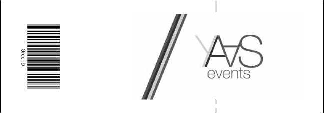 Rock Concert BW Raffle Ticket Product Back