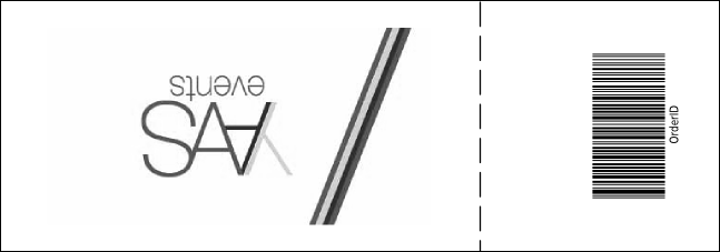 Jazz Concert Raffle Ticket (Black and White) Product Back