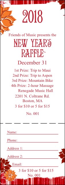 Winter raffle ticker Redesigned Product