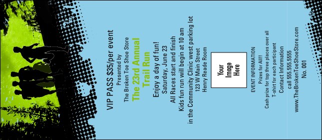 Trail Running Race VIP Pass Product Front