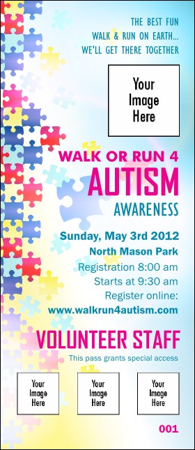 Autism Awareness VIP Pass Product Front