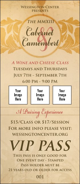 Year Parchment Paper VIP Pass Product Front