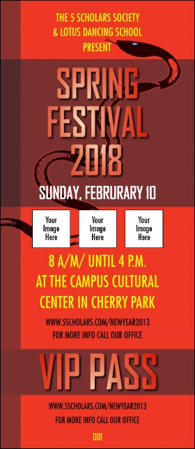 Chinese New Year Snake VIP Pass Product Front