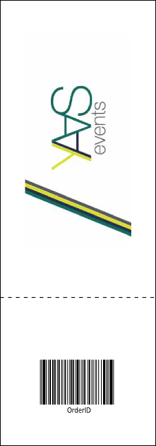 Gymnastics Raffle Ticket Product Back