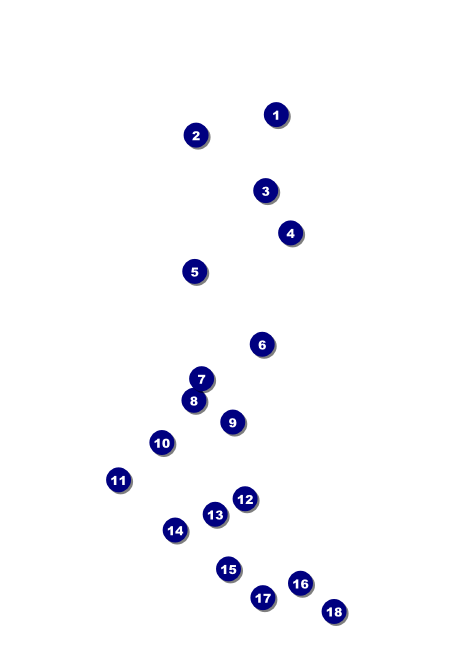 Soccer Stadium Postcard Front Field Markers