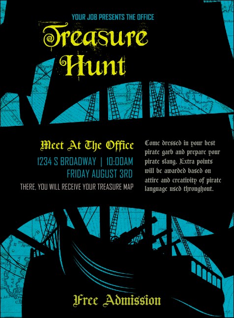 Pirate Ship Invitation Product Front