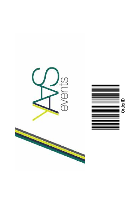 Golf Photo Drink Ticket Product Back