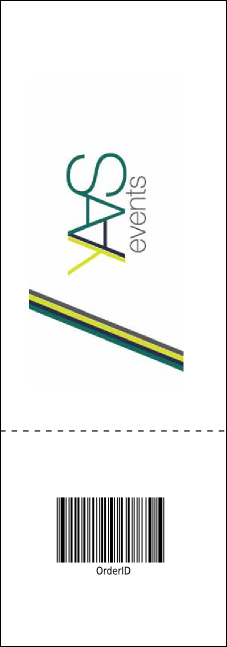 Fall Cut Paper Raffle Ticket Product Back