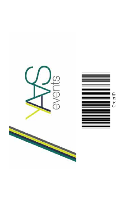 Gold Glitter Drink Ticket Product Back