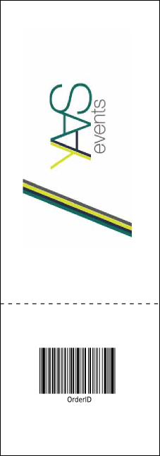 Christmas Carol Raffle Ticket Product Back