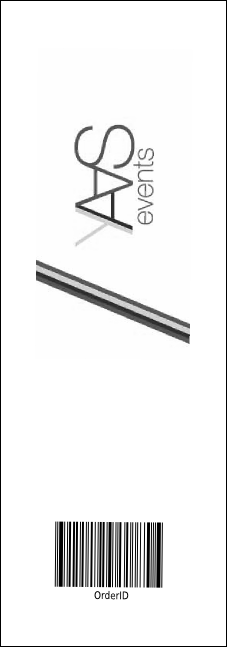 Classical Music Event Ticket Product Back