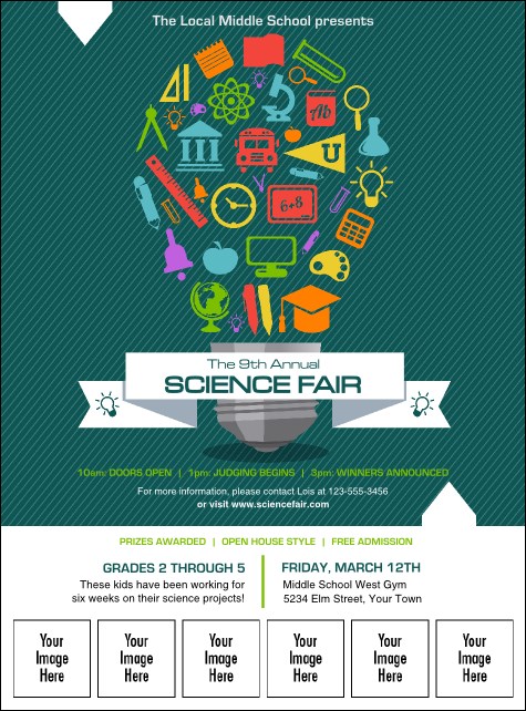 Science Fair Logo Flyer Product Front