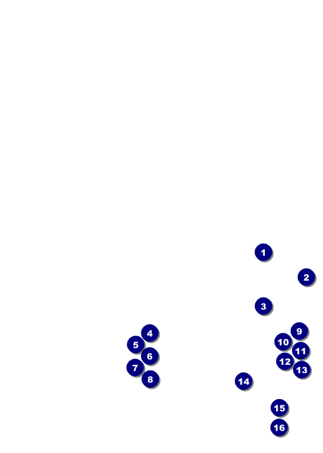 Modern Dance Black Club Flyer Front Field Markers