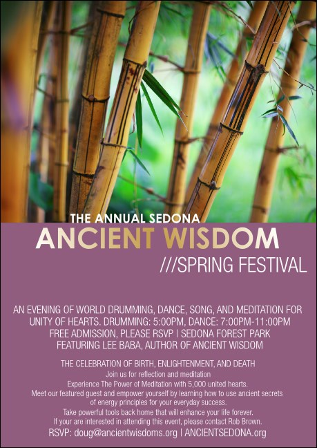 Bamboo Club Flyer Product Front