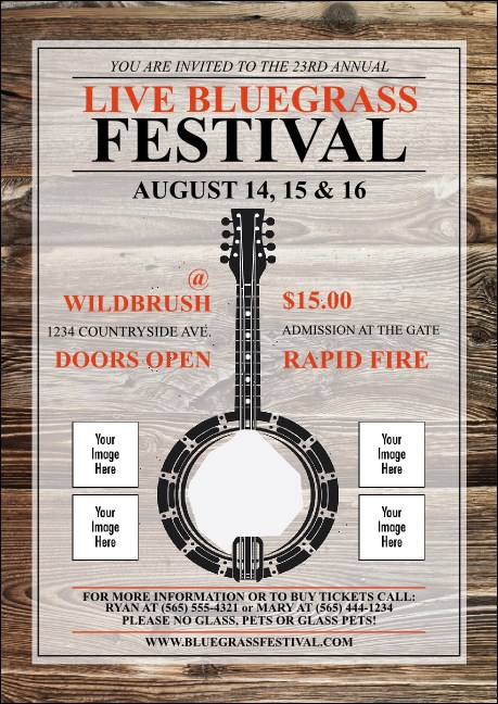 Banjo Club Flyer Product Front